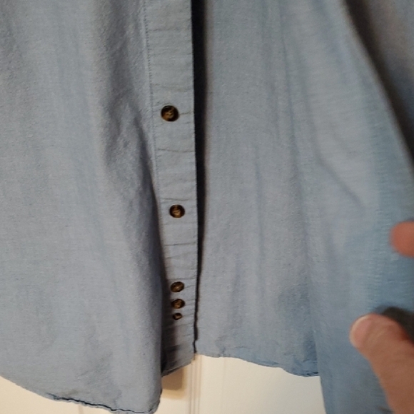 Carhartt Blue Casual Button Down Shirt Short Sleeve - Picture 7 of 10